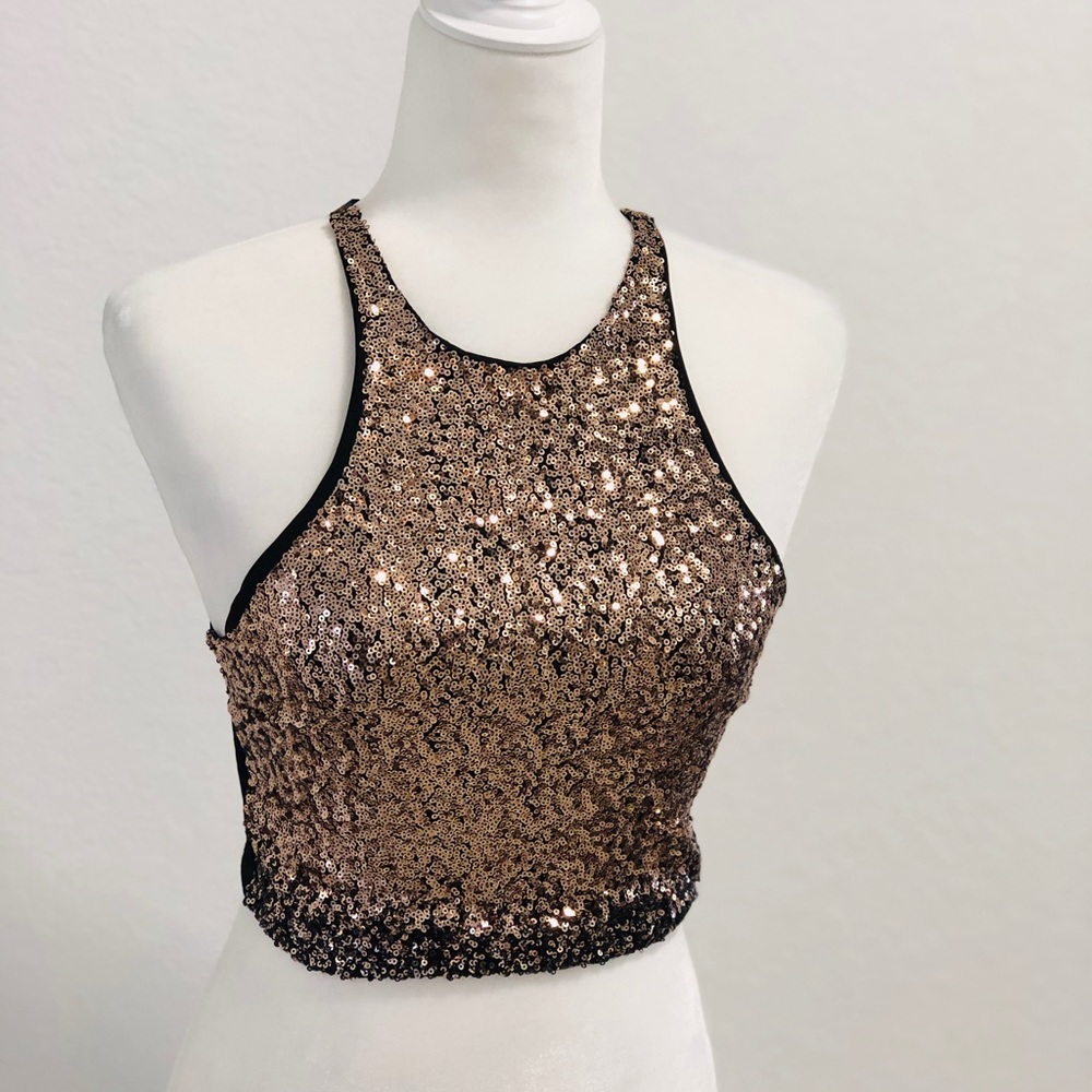 Sequin Crop Top